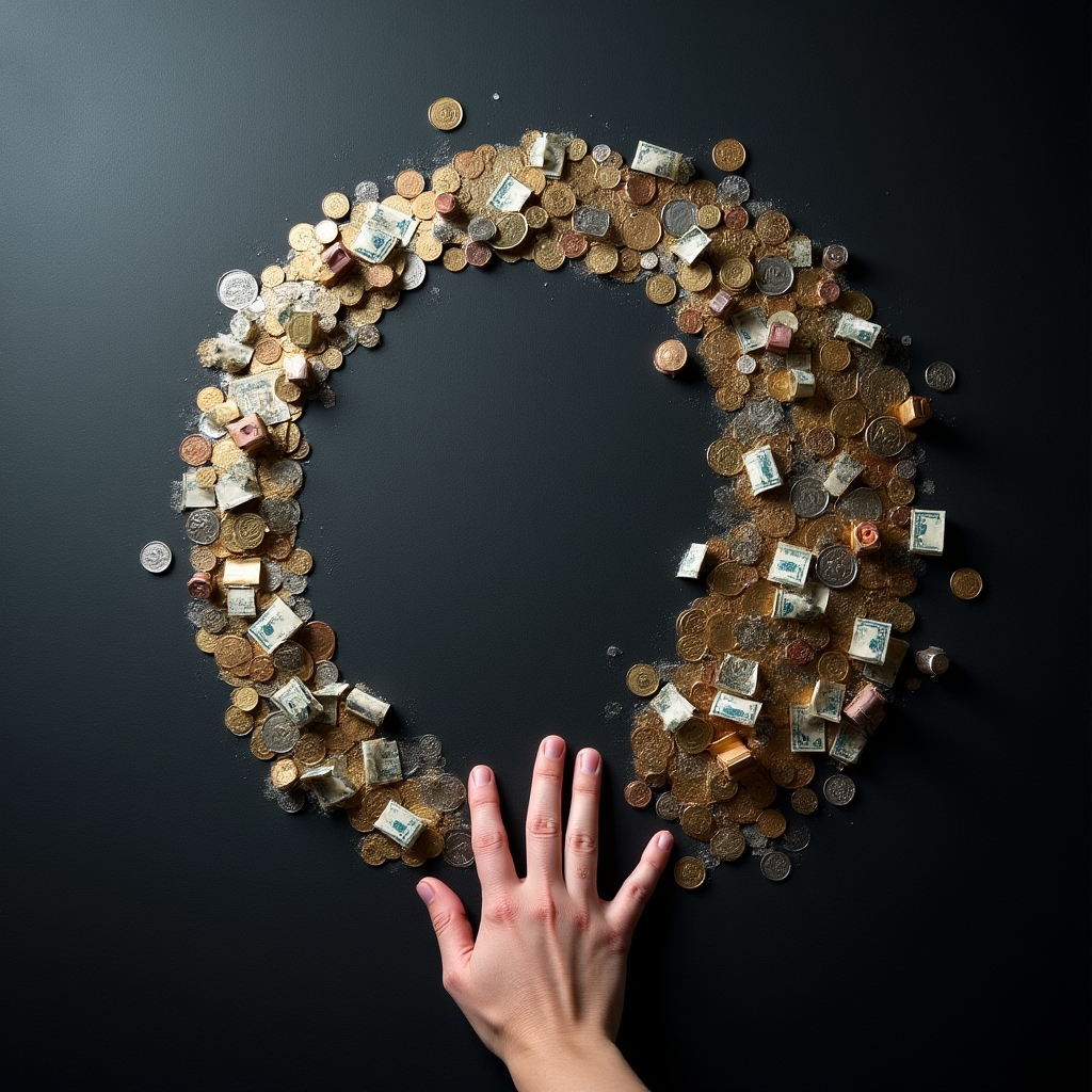 Dwie osoby na rozdrożu symbolizujące różne decyzje finansowe